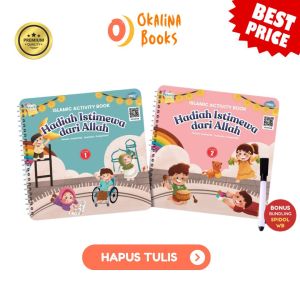 BONUS SPIDOL - Buku Islamic Activity Book Seri Asmaul Husna Hadiah Istimewa Wipe Clean Arasy Book Buku Aktivitas Anak