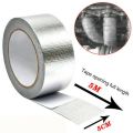 Exhaust Manifolds Titanium Heat Wrap Tape Thermal Wrap Silver 5Mx5cm W/ 6 Ties Pipe Insulation Tape. 