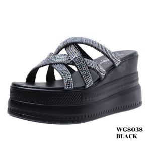 WYN Sandal Wedges Highsole Korea Shoes WG8038