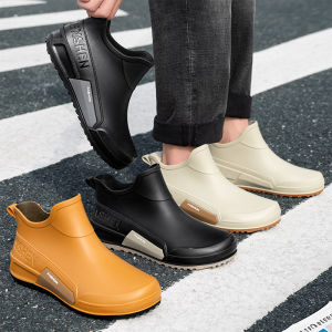 Sepatu Boot Karet Anti Air Fashion Pria 1078