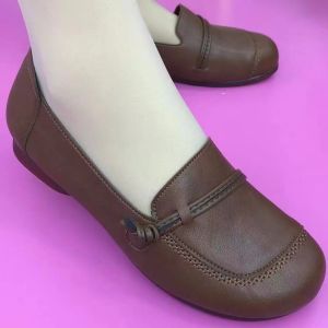 Free Shipping Soft-Soled Shallow-Toe Flats: Versatile Breathable And Comfortable Perfect For Moms.New Summer Styles Lightweight And Ideal For Commuting