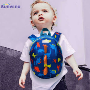 SUNVENO Cute Cartoon Toddler Baby Harness Backpack Leash Safety Anti-lost Backpack Strap Walker Dinosaur Safety Leash Backpack