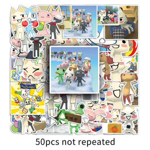 50pcs Cute Cartoon Inoue Toro Sticker Game Toro Cat Graffiti Decal Waterproof Decorative Laptop Luggage Water Bottle Sticker