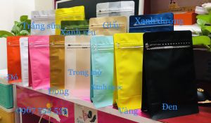 [1kg/size] Túi Ziplock 8 cạnh cafe nhiều màu (full size: 250gr 500gr 1kg)