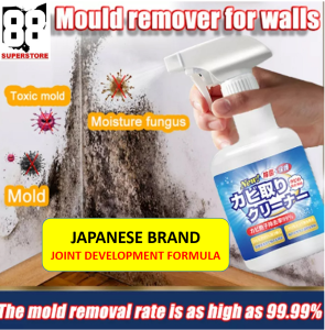 Wall Mold stain remover spray (Japan Technogy) Mold Remover Spray Mildew Spot Removal Cleaner Pembersih Kulat Kotoran Dinding