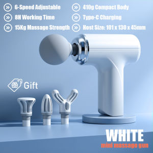 🇸🇬[Ready Stock] Mini massage gun high frequency Vibration muscle deep tissue percussion massager mens arms legs shoulder Fascial gun