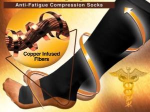 Anti Fatigue Miracle copper Socks Casual Compression Socks Copper infused Fiber