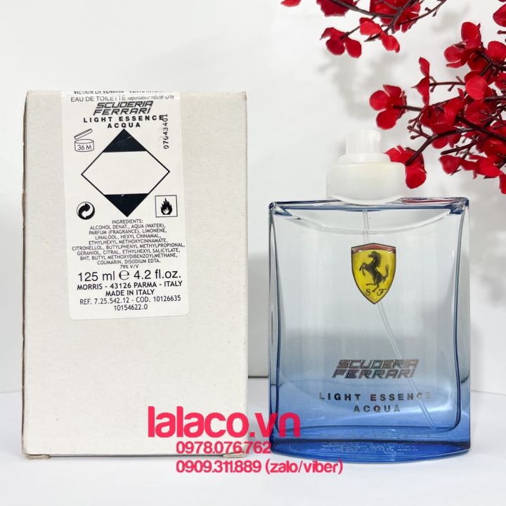 Tester Nước hoa Nam Ferrari Scuderia Ferrari Light Essence Acqua