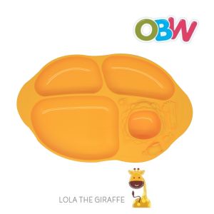 Marcus & Marcus Yummy Dips Suction Divided Plate Baby Suction Plate