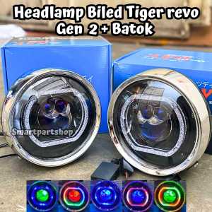 Batok Tiger revo DAY Set Lampu depan Biled Tirev Tiger revo Biled Tiger Revo Rgb Laser 7inch Bluetooth Pnp Ninja Tirev Vixion Sportsday