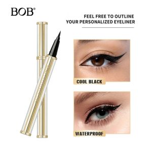 YESMILE Da cao cấp Bút kẻ mắt nước Đầu bút dày Đen Kẻ mắt chống thấm nước Bền lâu Kẻ mắt chống lem Trang điểm mắt