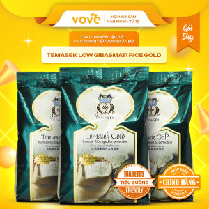 Gạo Ấn Độ Basmati Temasek Gold 5kg cho người tiểu đường