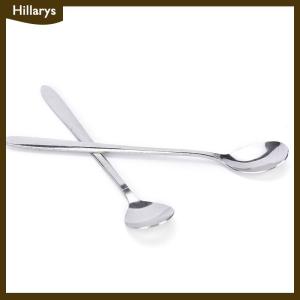 [Hillarys] 16ซม.ด้ามยาวสแตนเลสชากาแฟช้อนไอศกรีมช้อนส้อม