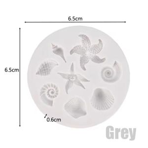 Shell Conch Mirror Epoxy Silicone Abrasive Simulation Shell Crafts Decoration Mold Chocolate Cake Baking Tool Silicone Shell Silicone Mold Cake Fondant Conch Baking Mould DIY Cake Decorating Mould Cupcake Chocolate Baking Tool Set
