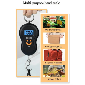 Penimbang Bagasi Elektronik 50KG Penimbang Gantung Mudah Alih Penimbang Bagasi Perjalanan Mudah Alih Penimbang Bagasi Digital (Penimbang bagasi)