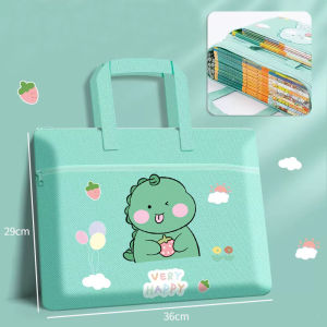 Student Tote Bag Large Capacity Waterproof Book Bag Hand-Carry School Tutorial Bag