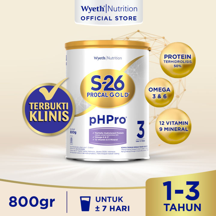 S-26 Procal GOLD pHPro Tahap 3 Susu Pertumbuhan Anak Usia 1-3 Tahun ...