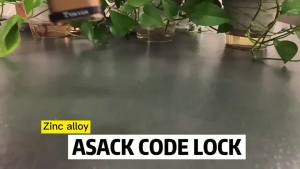 4-Digit Number Combination Padlock Waterproof Digital Pword Code Lock for Garage Closet Door Ines