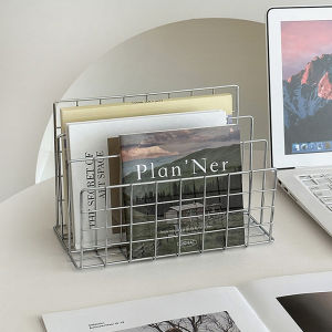 hananre Ins Minimalist Iron Desktop Storage Rack Organizer Table Metal Organizing Rack