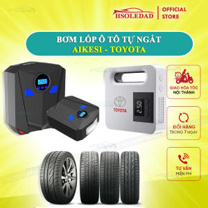 Bơm lốp ô tô xe hơi điện tử tự ngắt AIKESI - Bảo hành 12 tháng