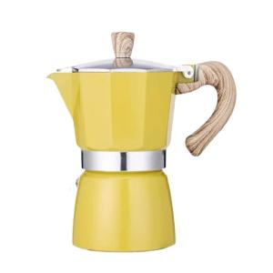 Coffee Brewer Pot with Heat Resistant Handle Stovetop Espresso Coffee Maker 3/6 Cup Household Small Espresso Pot