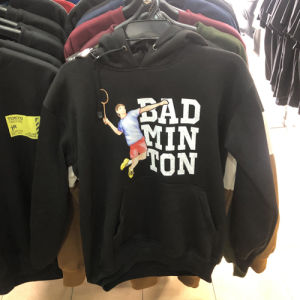 Hoodie BADMINTON Jaket Sweater Hoodie Bahan Cotton Fleece