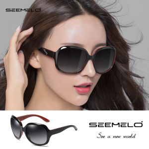 SEEMELO Fashion Womens Sunglasses Oversized Round Frame Sunglasses Polarized Sunglasses UV400 TAC Lens Sunglasses Outdoor Activities Sports Sunglasses Driving Fishing Shopping Eyewear Sun Glasses