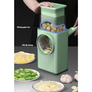 Máy Thái Rau Củ Quả Đa Năng 4in1 Xoay Tay – Bào Sợi Cắt Lát Xay Nghiền Tiện Lợi