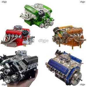 [COD] dfgje Binray Cison V8 Engine Kit Gas Small-Block Engine Model Kits Mini Build Your Own Stem Cison Running Engine Kits That Runs