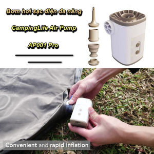 [HCM] - Bơm hơi sạc điện đa năng CampingLife Air Pump AP001 Pro - WorldMart