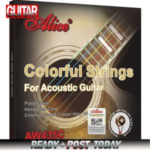 Alice AW435C Acoustic Guitar Strings 011-052 Coated Copper Alloy Wound Full Set Replacement Parts