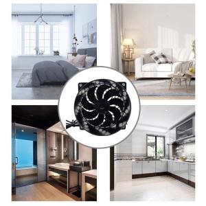 Inline Duct Fan 12V Bathroom Exhaust Fan Kitchen 3000RPM Small Exhaust Blower for Office Hall Hydroponic Kitchen