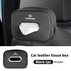Car Tissue Box Leather Sun Visor Tissue Holder Auto Interior Paper Napkin Organizer Decoration Car Accessories For Lexus Is250 CT200h ES250 GS250 IS250 LX570 LX450d NX200t RC200t rx300