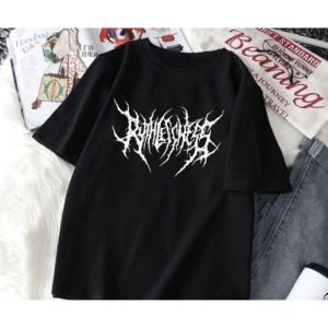 KAOS ATASAN PRIA WANITA OVERSIZE COWOK CEWEK ABSTRAK ARISTIK Harajuku