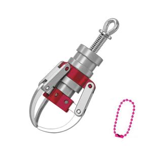 Mini Press Claw Keychain ABS Doll Machine Grab-clip Keyring Secure Holder For Key Backpacks Fun Simulation Accessories