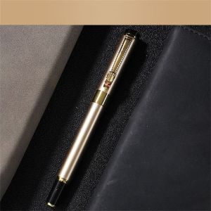 TSEVD อุปกรณ์การเรียน สำนักงาน เครื่องเขียน นักเรียน สีดำมีน้ำค้างแข็ง หรูหรา ปากกาหมึกธุรกิจ ปากกาเขียน ปากกาน้ำพุ ปากกาหมึก