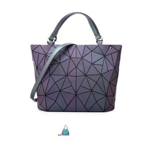 Luminous bao big bag Holographic reflective geometric bags for women 2021 Quilted Shoulder Bags female Handbags bolsa feminina