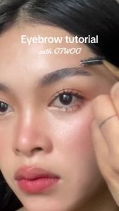 O.TWO.O 2 In 1 Eyebrow Cream& Bow Wax With Brush 3 Colors Long Lasting Waterproof Eye Brow Tint Enhancers Cosmetics Makeup