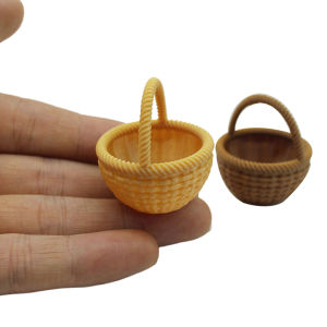QUANSEN Dollhouse Miniature Handheld Basket Mini Simulation Vegetable Basket Scene Decor Accessories Toys