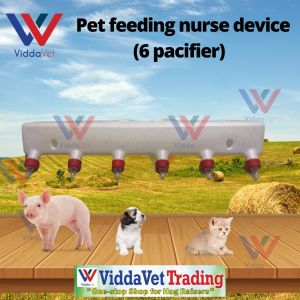 ViddaVet Premium 6-Slot Piglet Milk Feeder for Pigs and Lambs - Durable Pet Feeding Device