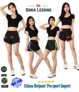 Dunia legging OLS- Celana Pendek Hotpant Wanita Senam / Yoga / Aerobic / Olahraga 388