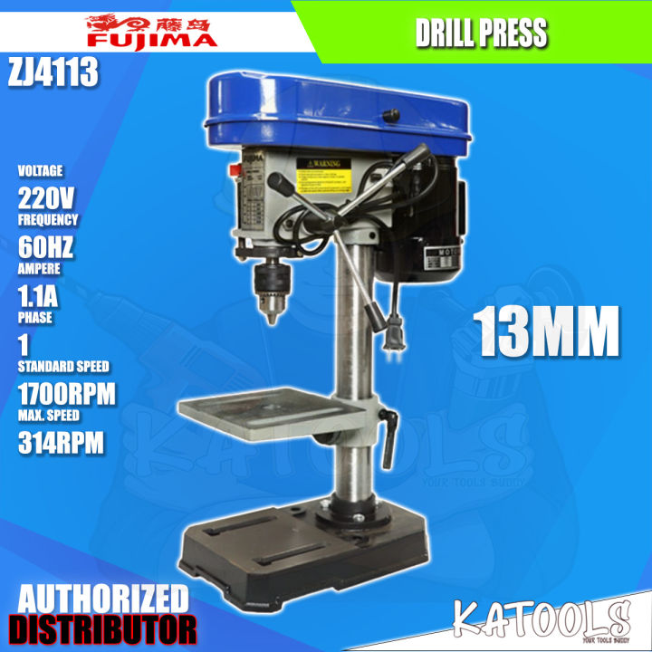 FUJIMA 13mm Drill Press Bench Drill Press Machine ZJ4113 * Katools