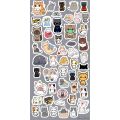 50 PCS 3 cm or 5 cm Cute Cats Kawaii Cats Aesthetic Graffiti Sticker Set. 