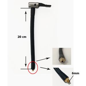 Ống bơm lốp xe máy xe đạp chịu nhiệt áp suất cao Vòi bơm lốp xe máy ô tô xe đạp tiện dụng ren 6mm đầu vòi inox