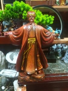 Tượng khổng minh đón gió đông bằng bột đá cao cấp. Thần thái.