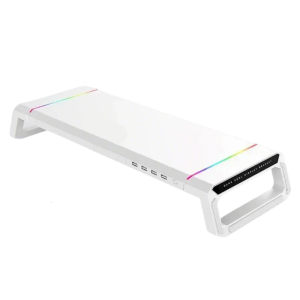 USB Hub Monitors Stand Risers Computer Stand with Storage Drawer and Phone Slot Desk Organizers Stand 30kg Bear Weight