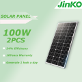 【2PCS】100 Watts Solar Panel 18V Mono 10Years Warranty Genuine Class A Solar Panels Promise 0.6Kwh Per Day. 