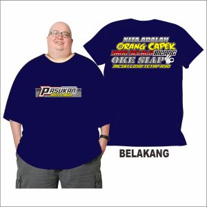 Max Bb 150 Kg Wanita Pria Kaos Meski Loyo Tetap AyoOYO AYO Jumbo Big Size Fatman 2XL3XL4XL5XL6XL7XL Pria Dan Wanita Bahan Semi Katun Combed 24s