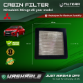 Filtera Washable Cabin Aircon Filter Mitsubishi Mirage G4 HB/ Xpander fit to all year model. 