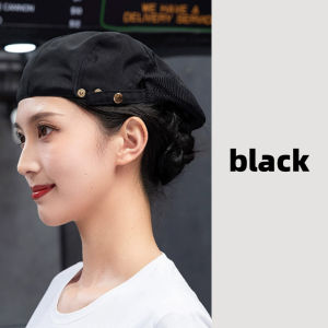 Cafe Bar Chef Hat Restaurant Hat Fashion Bar Waiter Work Beret Cap Adjustable For Men & Women